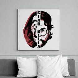 printfashion A Nagy Pénzrablás - Money Heist - La Casa de Papel - Vászonkép - Fehér (6639400)