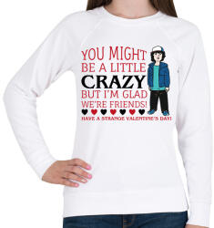 printfashion Strange valentine - Dustin - Női pulóver - Fehér (11699172)