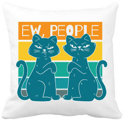 printfashion Ew people - Párnahuzat, Díszpárnahuzat - Fehér (11801777)