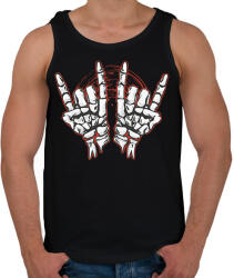 printfashion Rocker csontváz kezek - Férfi atléta - Fekete (11521677)