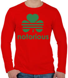 printfashion Notoriuos CM - Férfi hosszú ujjú póló - Piros (5185009)