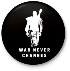 printfashion War Never Changes - Fallout - Fehér - Kitűző, hűtőmágnes - Fekete (3097693)