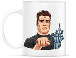 printfashion Arnold F*CKing Schwarzenegger - Bögre - Fehér (2389451)