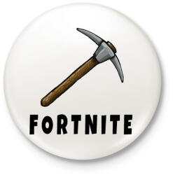 printfashion Fortnite csákány - Kitűző, hűtőmágnes - Fehér (3994990)