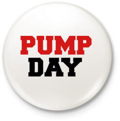 printfashion PUMP DAY - Kitűző, hűtőmágnes - Fehér (3075825)