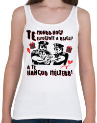 printfashion Te mondd, hogy elfogyott a bejgli a te hangod mélyebb - Női atléta - Fehér (10948975)