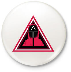 printfashion Squid game - Kitűző, hűtőmágnes - Fehér (5662840)