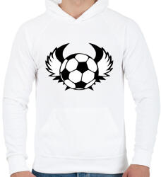 printfashion Foci - Férfi kapucnis pulóver - Fehér (14871338)