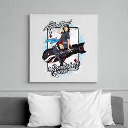 printfashion Bombázó királynő - Vászonkép - Fehér (6620794)