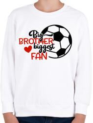 printfashion Big brother biggest fan - Gyerek pulóver - Fehér (4951633)