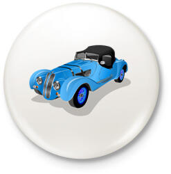 printfashion Autó - Kitűző, hűtőmágnes - Fehér (10468367)