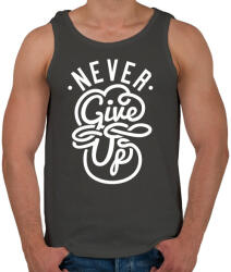 printfashion Ne add fel - Férfi atléta - Sötétszürke (189594)