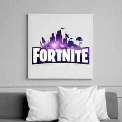 printfashion Fortnite Galaxy - Vászonkép - Fehér (6628136)