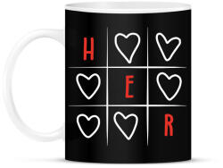 printfashion Amőba - Her - Bögre - Fekete (15599420)