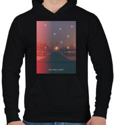 printfashion Sadsongs - Férfi kapucnis pulóver - Fekete (1198808)