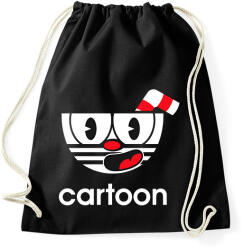 printfashion Cuphead Cartoon - Sportzsák, Tornazsák - Fekete (7018449)
