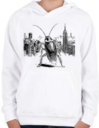 printfashion Csótány rajz - Gyerek kapucnis pulóver - Fehér (16686165)