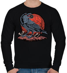 printfashion Holló kockával - Férfi pulóver - Fekete (5515044)