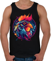 printfashion Kakasfej - Férfi atléta - Fekete (13529840)