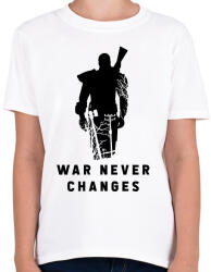 printfashion War Never Changes - Fallout - Fekete - Gyerek póló - Fehér (1577693)