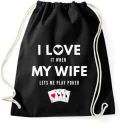 printfashion I LOVE ME WIFE - Sportzsák, Tornazsák - Fekete (1838996)