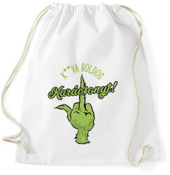 printfashion Grinch karácsony - Sportzsák, Tornazsák - Fehér (14831874)