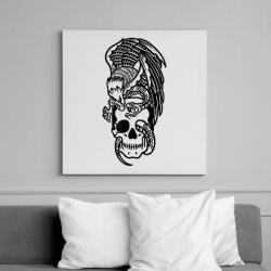 printfashion Skull&Eagle - Vászonkép - Fehér (6631124)