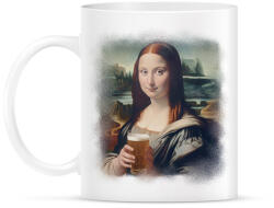 printfashion Mona Lisa sörrel - Bögre - Fehér (14728682)