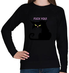 printfashion Black cat - Női pulóver - Fekete (377188)