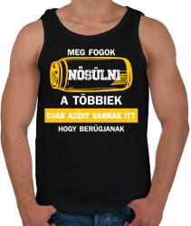 printfashion Meg fogok nősülni - Sörösdoboz - Fehér - Férfi atléta - Fekete (6864708)