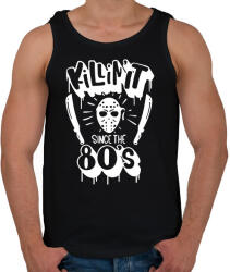 printfashion Killin' it since the 80's - Férfi atléta - Fekete (16758316)