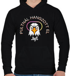 printfashion PHE2 - Férfi kapucnis pulóver - Fekete (13228772)