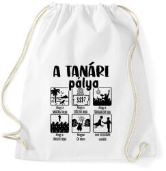 printfashion Tanári pálya mások szerint - Sportzsák, Tornazsák - Fehér (16548502)