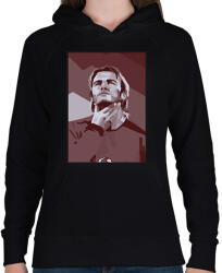 printfashion Beckham - Női kapucnis pulóver - Fekete (14900413)