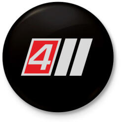 printfashion AUDI S4 - Kitűző, hűtőmágnes - Fekete (3094352)