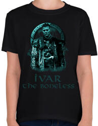 printfashion IVAR-BLUE - Gyerek póló - Fekete (4604526)