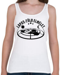printfashion Lapos-föld elmélet - Női atléta - Fehér (13209064)