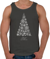 printfashion Karácsony ünnepe - Férfi atléta - Sötétszürke (15038473)