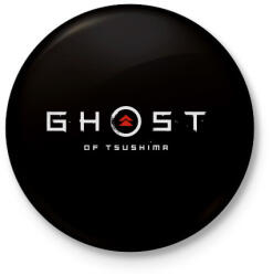 printfashion Ghost of Tsushima logo - Kitűző, hűtőmágnes - Fekete (3103346)