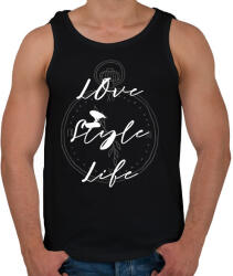 printfashion love style life - Férfi atléta - Fekete (1875329)