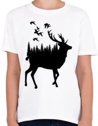 printfashion wild life - Gyerek póló - Fehér (3787451)
