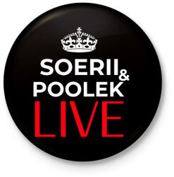 printfashion SOERII AND POOLEK LIVE - Kitűző, hűtőmágnes - Fekete (11432667)