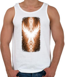 printfashion Szivárvány Híd - narancs - Férfi atléta - Fehér (16003407)