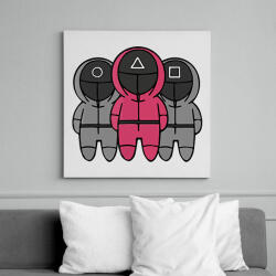 printfashion Squid Game - Nyerd meg az életed - Vászonkép - Fehér (6639380)