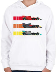 printfashion Forma 1 - Gyerek kapucnis pulóver - Fehér (13968517)