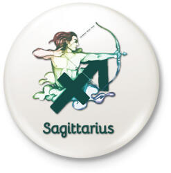 printfashion Sagittarius színes - Kitűző, hűtőmágnes - Fehér (6273766)