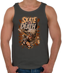 printfashion Deszka vagy halál - Férfi atléta - Sötétszürke (66193)