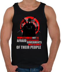 printfashion v for vendetta quotes - Férfi atléta - Fekete (3935268)