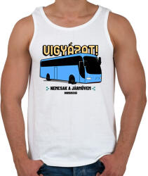 printfashion Nemcsak a járművem hosszú - Férfi atléta - Fehér (10924016)