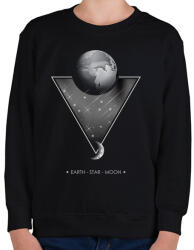 printfashion FÖLD - CSILLAG - HOLD - Gyerek pulóver - Fekete (296761)